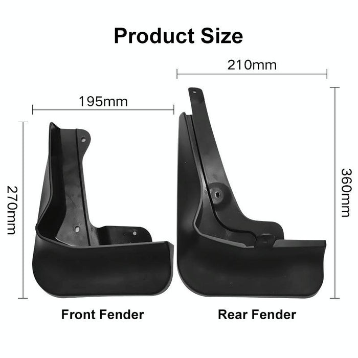 For Honda Vezel Hrv Sport 2019-2021 4Pcs / Set Car Auto Soft Plastic Splash Flaps Fender Guard