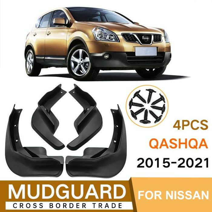 For Nissan Qashqai 2015-2021 4Pcs / Set Car Auto Soft Plastic Splash Flaps Fender Guard