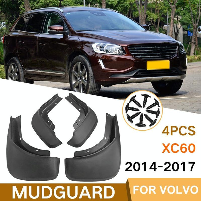 For Volvo Xc60 2014-2017 4Pcs / Set Car Auto Soft Plastic Splash Flaps Fender Guard