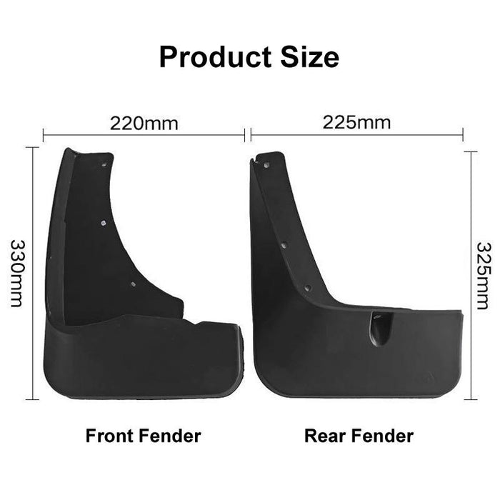 For Mitsubishi Outlander 2013-2014 4Pcs / Set Car Auto Soft Plastic Splash Flaps Fender Guard