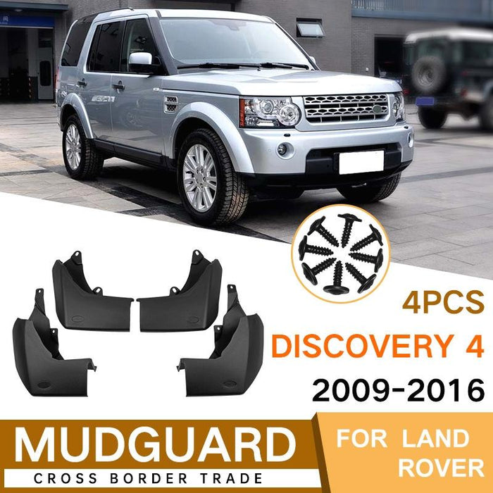 For Land Rover Discovery 4 2009-2016 4Pcs / Set Car Auto Soft Plastic Splash Flaps Fender Guard