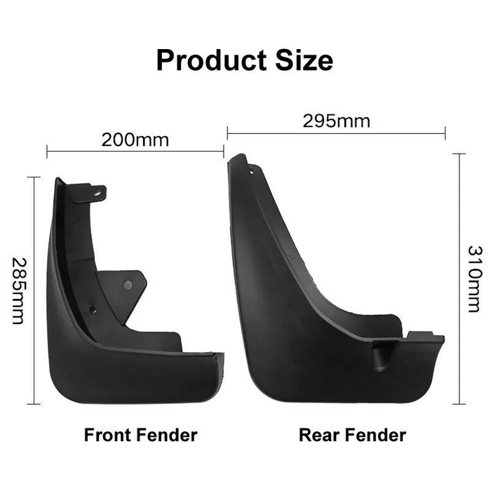 For Mazda Cx-3 2015-2021 4Pcs / Set Car Auto Soft Plastic Splash Flaps Fender Guard