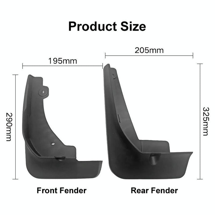 For Toyota Corolla Cross 2020 4Pcs / Set Car Auto Soft Plastic Splash Flaps Fender Guard
