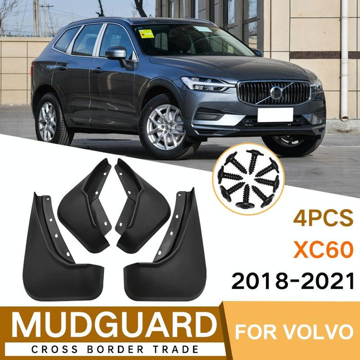 For Volvo Xc60 2018-2023 4Pcs / Set Car Auto Soft Plastic Splash Flaps Fender Guard