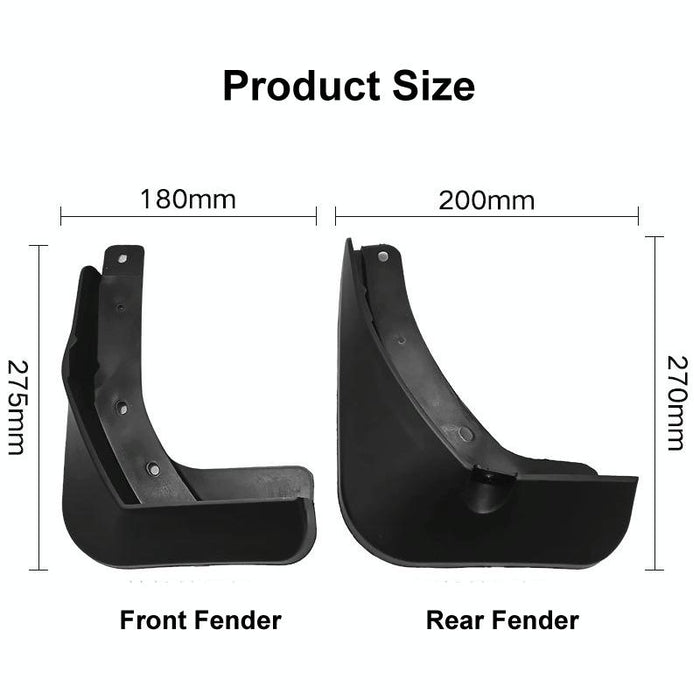 For Volkswagen Passat B8 2015-2019 4Pcs / Set Car Auto Soft Plastic Splash Flaps Fender Guard