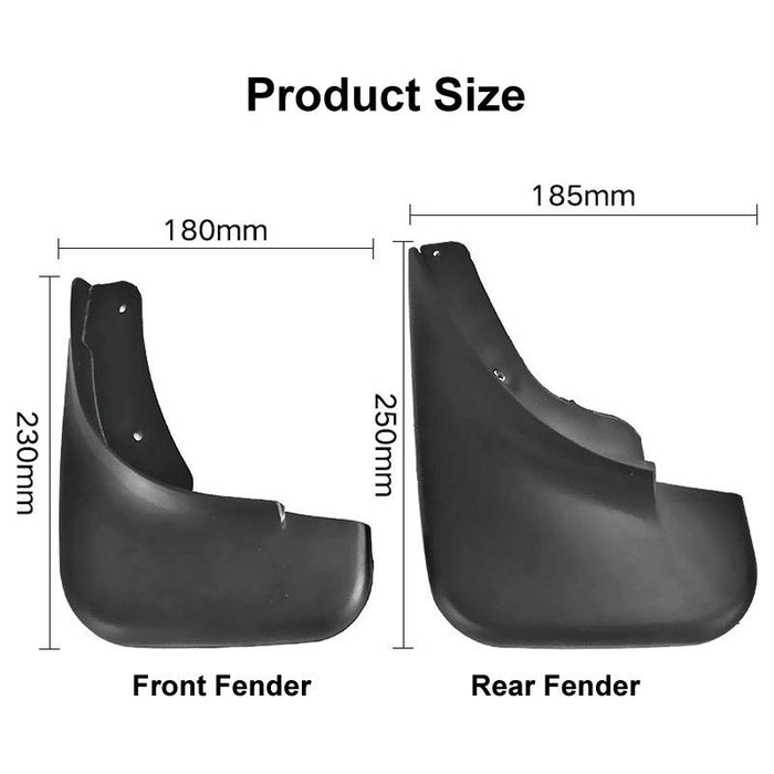 For Volkswagen Bora 2003-2008 4Pcs / Set Car Auto Soft Plastic Splash Flaps Fender Guard