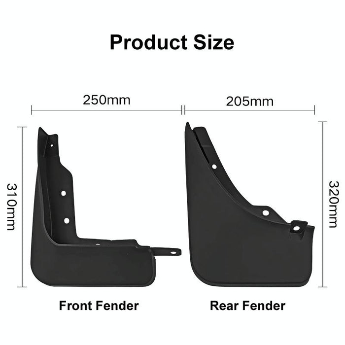 For Mercedes-Benz Glb 2020-2023 4Pcs / Set Car Auto Soft Plastic Splash Flaps Fender Guard