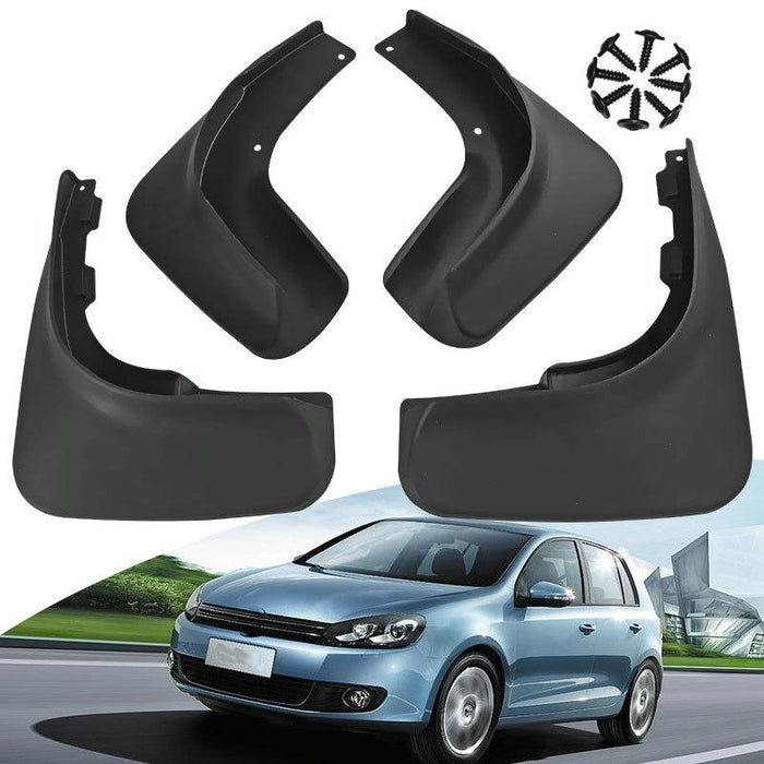 For Volkswagen Golf 6 2009-2013 4Pcs / Set Car Auto Soft Plastic Splash Flaps Fender Guard