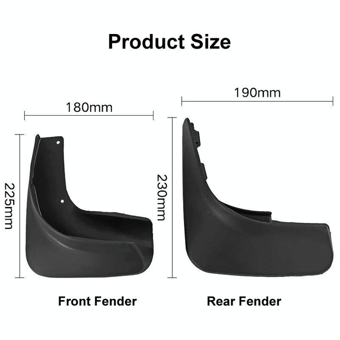 For Volkswagen Golf 6 2009-2013 4Pcs / Set Car Auto Soft Plastic Splash Flaps Fender Guard