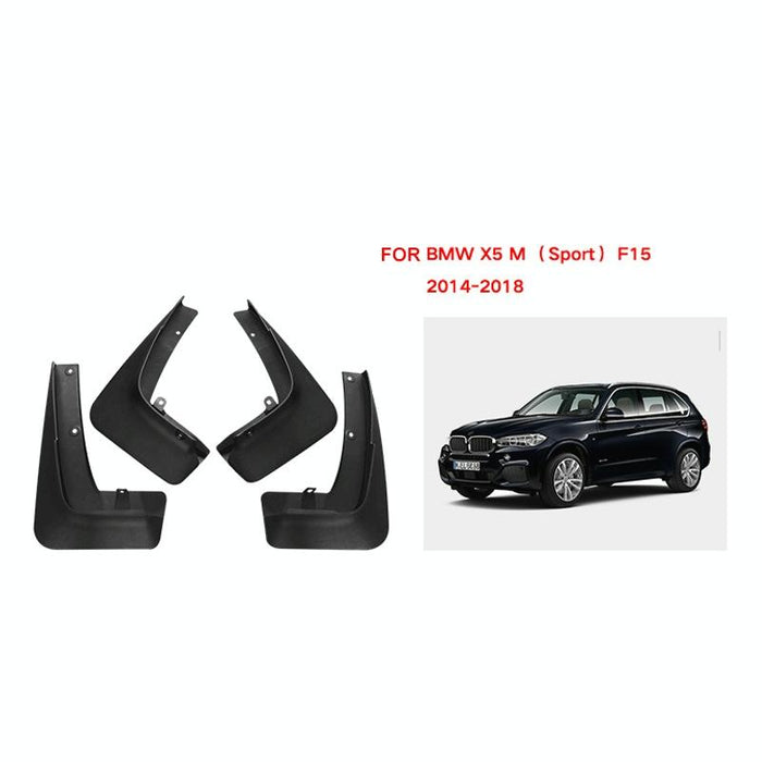 For Bmw X5 M Sports F15 2014-2018 4Pcs / Set Car Auto Soft Plastic Splash Flaps Fender Guard