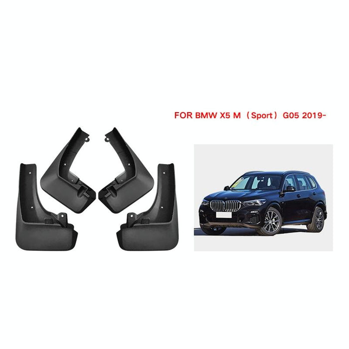 For Bmw X5 M G05 Sports 2019-2023 4Pcs / Set Car Auto Soft Plastic Splash Flaps Fender Guard