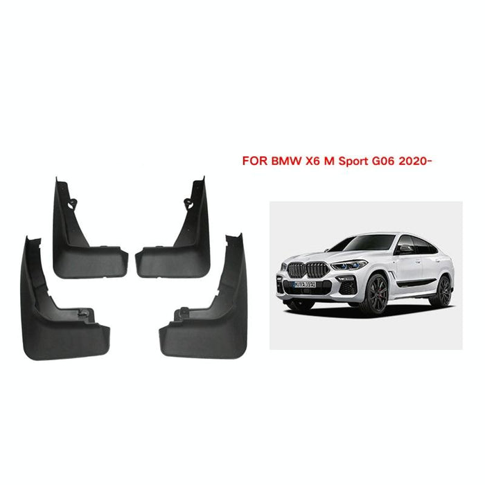 For Bmw X6 G06 Sports 2020-2023 4Pcs / Set Car Auto Soft Plastic Splash Flaps Fender Guard