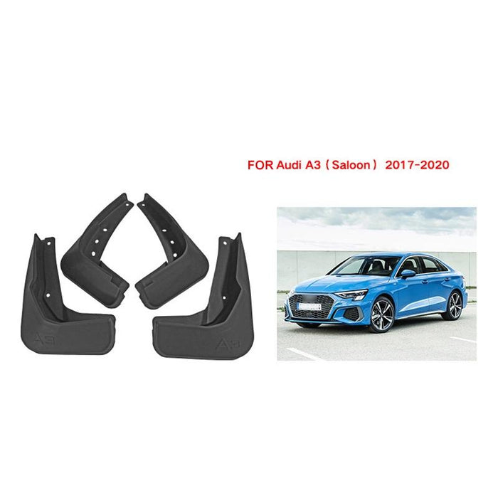 For Audi A3 Sedan 2017-2020 4Pcs / Set Car Auto Soft Plastic Splash Flaps Fender Guard