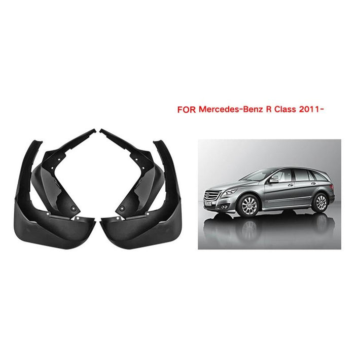 For Mercedes-Benz R-Class 2011-2022 4Pcs / Set Car Auto Soft Plastic Splash Flaps Fender Guard