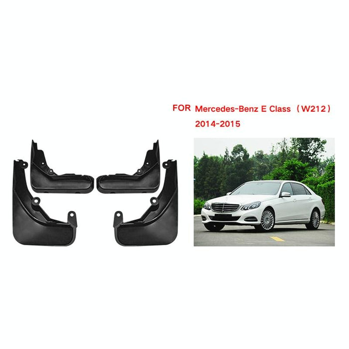For Mercedes-Benz E-Class 2014-2015 4Pcs / Set Car Auto Soft Plastic Splash Flaps Fender Guard