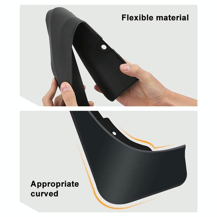 For Mercedes-Benz E-Class 2014-2015 4Pcs / Set Car Auto Soft Plastic Splash Flaps Fender Guard