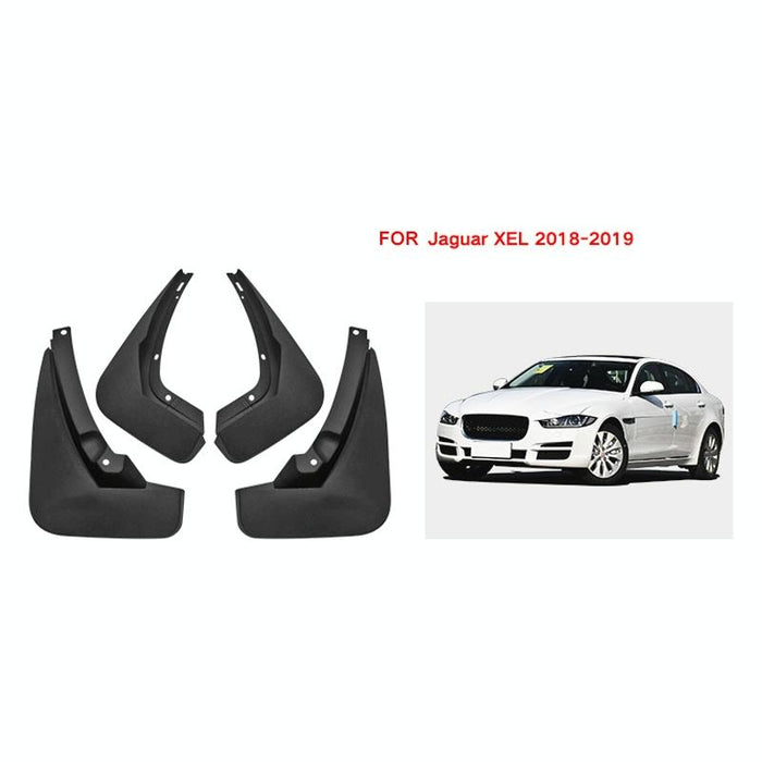 For Jaguar Xel 2018-2019 4Pcs / Set Car Auto Soft Plastic Splash Flaps Fender Guard