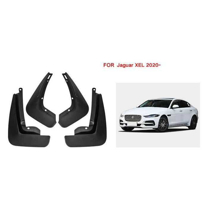 For Jaguar Xel 2020 4Pcs / Set Car Auto Soft Plastic Splash Flaps Fender Guard