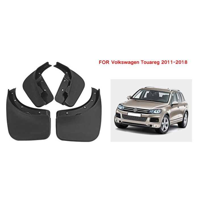 For Volkswagen Touareg 2011-2018 4Pcs / Set Car Auto Soft Plastic Splash Flaps Fender Guard
