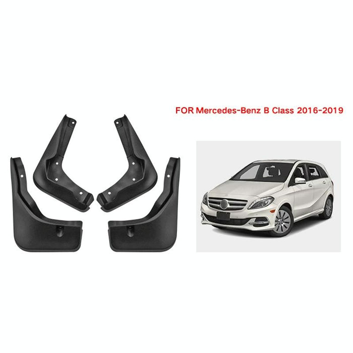 For Mercedes-Benz B-Class 2016-2019 4Pcs / Set Car Auto Soft Plastic Splash Flaps Fender Guard