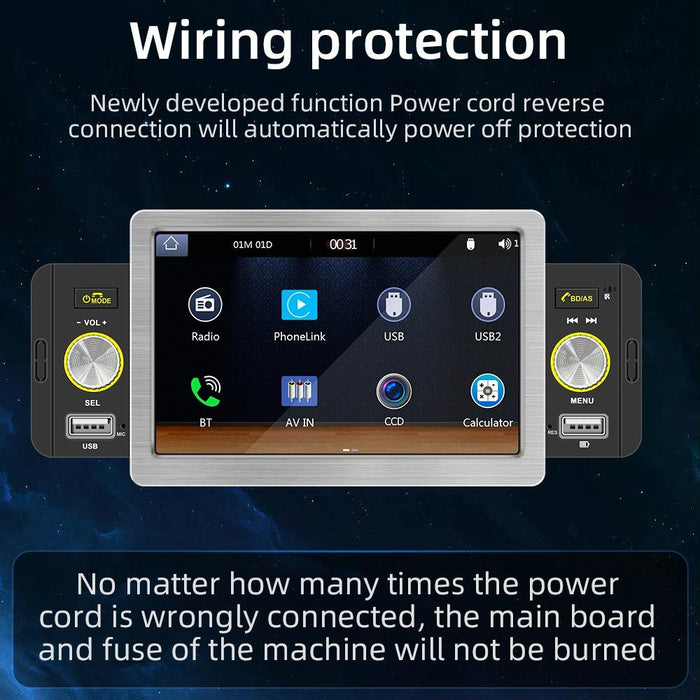 5 Inch Allwinner Melis F133 Car Mp5 Inch Player - Carplay Bt Usb Fm