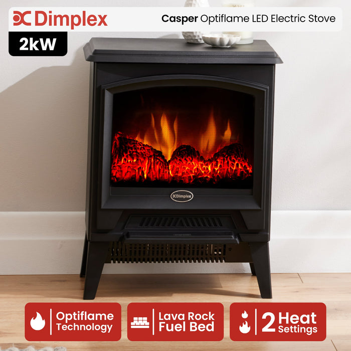 2Kw Casper Optiflame Portable Electric Stove