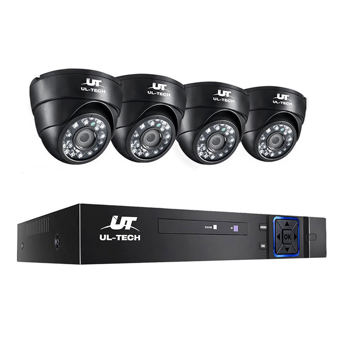 Goslash Picks Ul-tech Cctv Camera Security System Home 8ch Dvr 1080p Ip Day Night 4 Dome