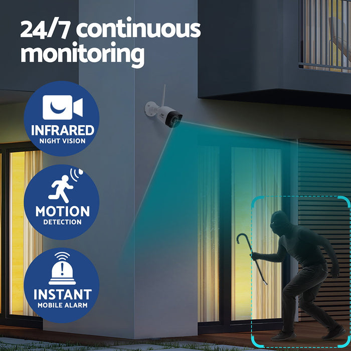 3Mp Wireless Cctv 8Ch 8 Square Camera