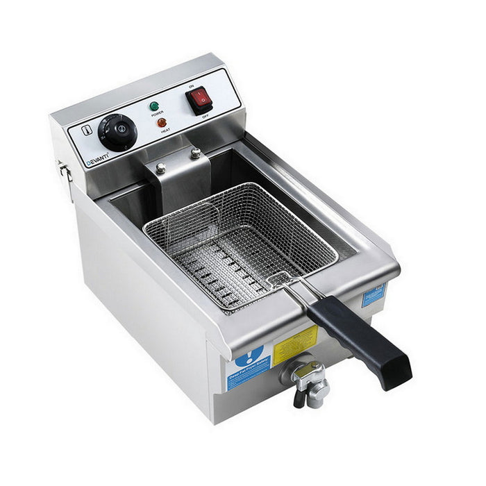 3000W Electric Deep Fryer 10L Stainless Steel Fryer W/ Basket & Lid