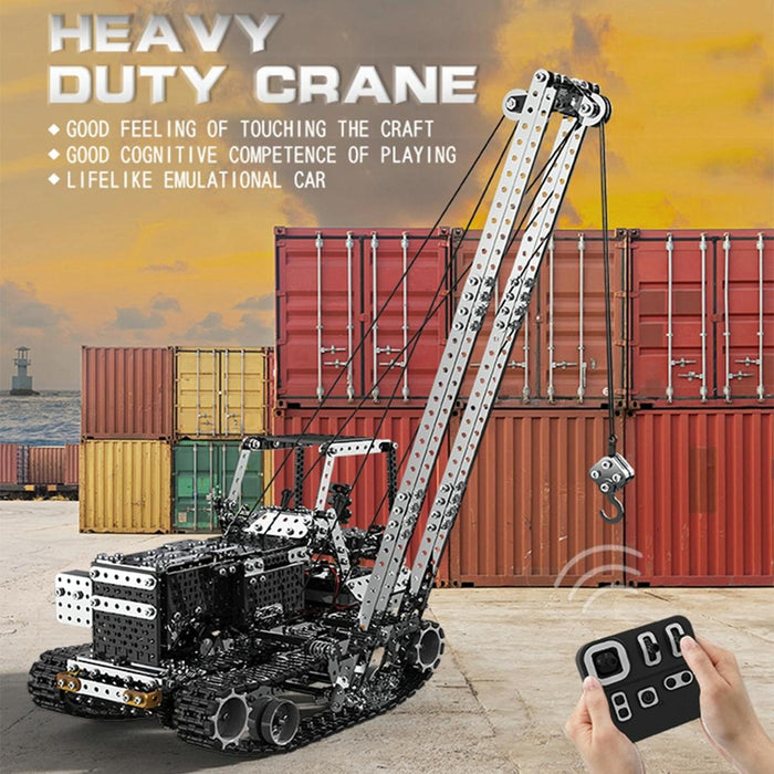 10-Ch Remote Control Crane Toy Diy Stainless Steel
