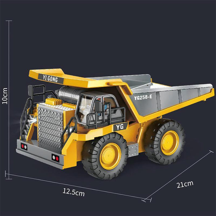 2.4G Rc Mining Truck Dumper 1:24 Scale 9 Channels Silver