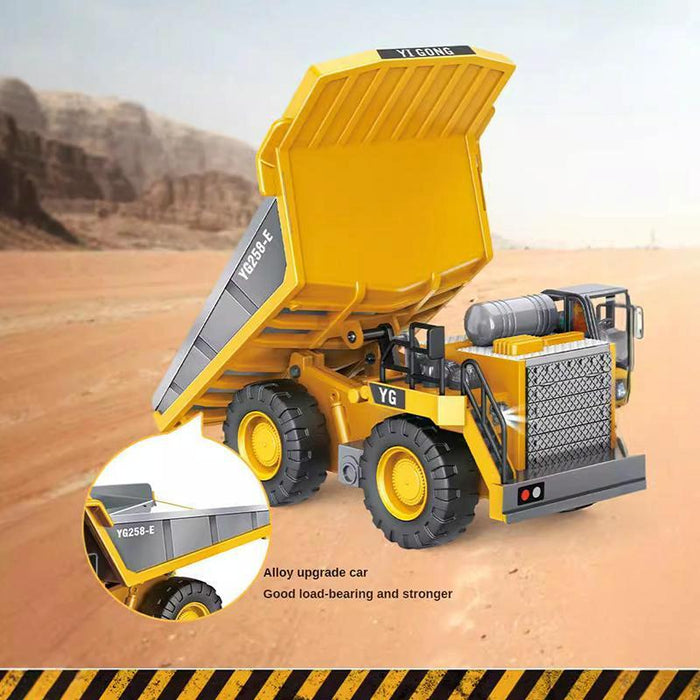 2.4G Rc Mining Truck Dumper 1:24 Scale 9 Channels Silver