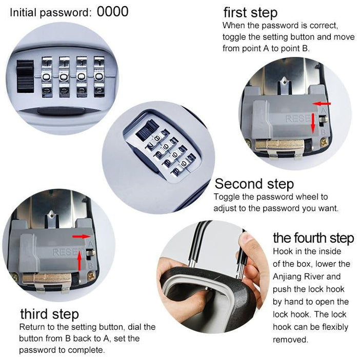 Secure Car Lock Box Easy Install No Drilling Fits Most Vehicles
