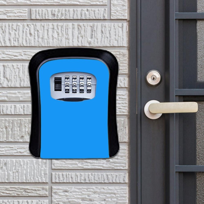 Secure Wall Cabinet Key Box Password Lock For Door Security Metal Storage Box