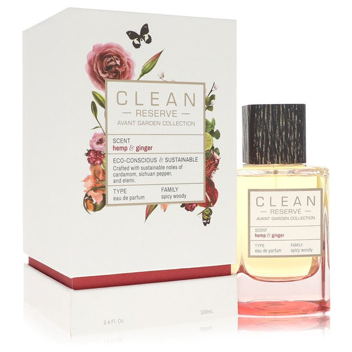 Clean Reserve Hemp & Ginger Eau De Parfum Spray By Clean For Women-100 Ml
