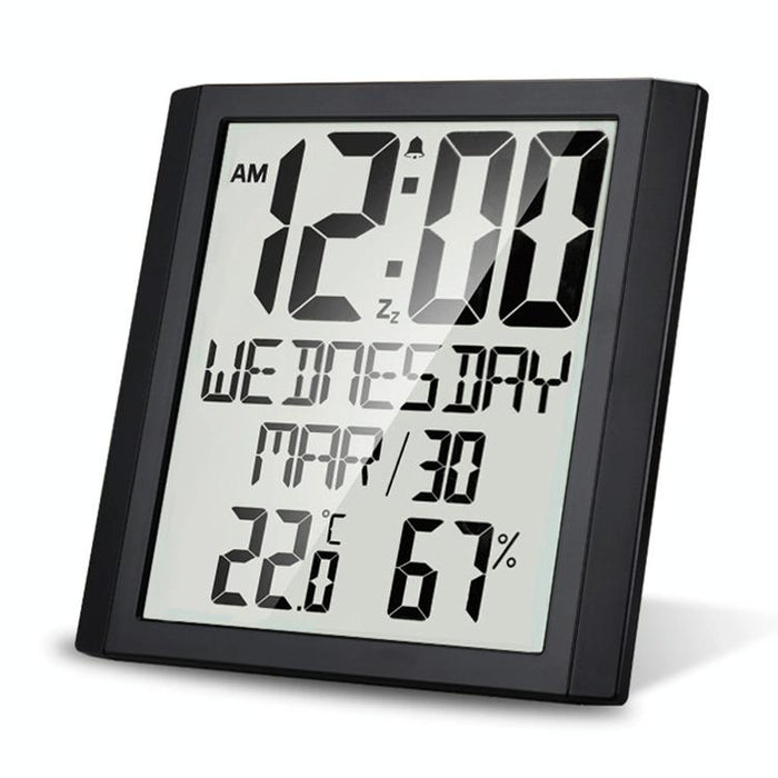 Large Screen Clock Thermometer Hygrometer Multifunction Household