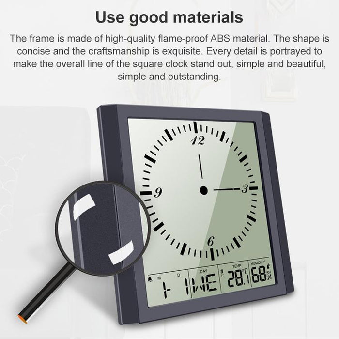 Large Screen Multifunction Clock With Thermometer & Hygrometer