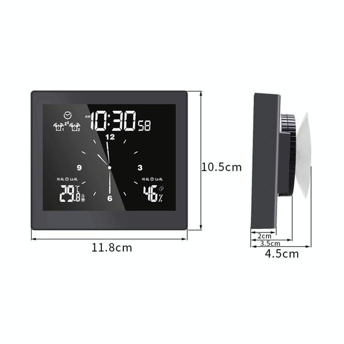 Waterproof Bathroom Clock With Timer & Thermometer