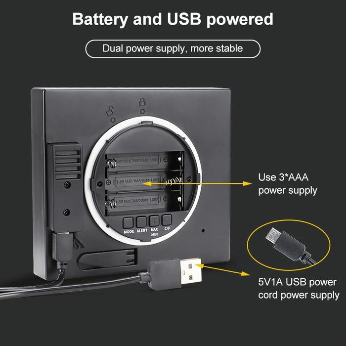 Waterproof Bathroom Clock With Timer & Thermometer