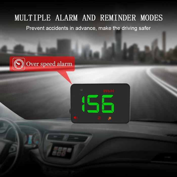 3.5 Inch Car Hud With Gps 2 Display Modes Light Sensors Speed & Compass Speed Alarm