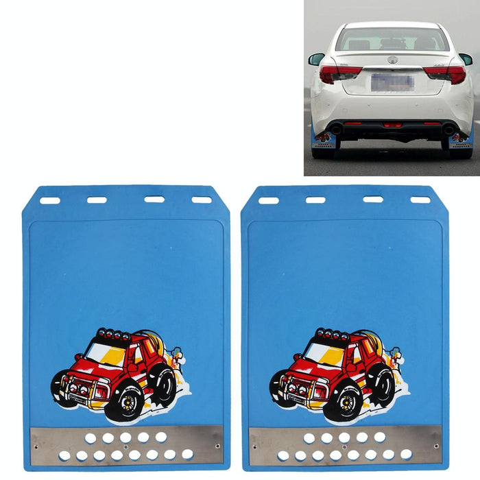 Premium Heavy Duty Molded Splash Front And Rear Mud Flaps Fender Guard Medium Size Random Pattern Delivery