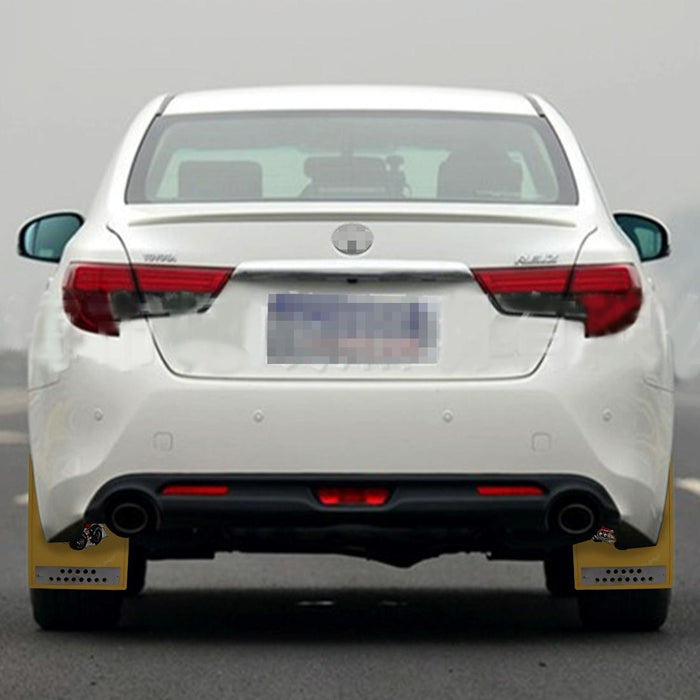 Premium Heavy Duty Molded Splash Front And Rear Mud Flaps Fender Guard Medium Size Random Pattern Delivery