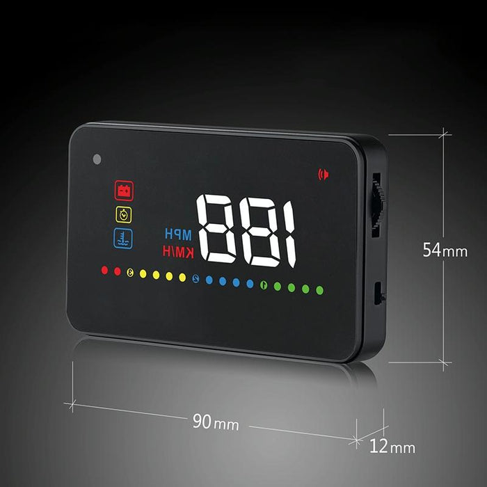3.5 Inch Vehicle Head Up Display Car Speed Engine Revs Water Temp Voltage