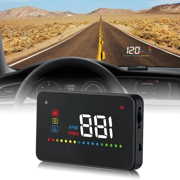 3.5 Inch Vehicle Head Up Display Car Speed Engine Revs Water Temp Voltage