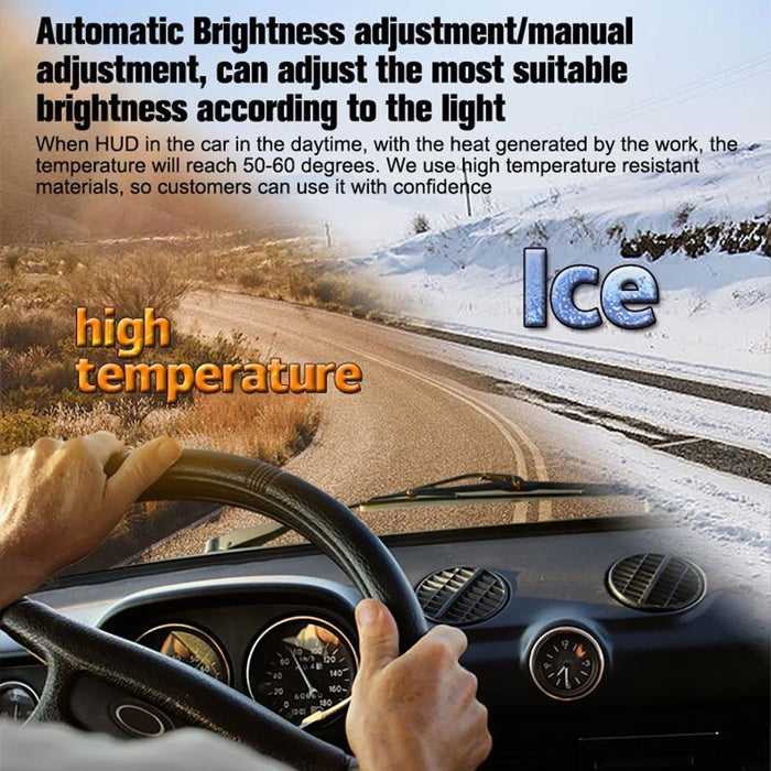 5 Inch Obd2 Head Up Display Car Speed Revolving Speed Water Temp Battery Voltage