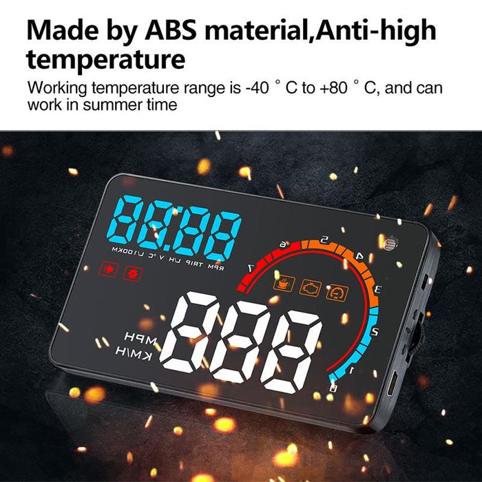 4 Inch Obd2+Gps Head Up Display Car Speed Revolving Speed Water Temp Battery Voltage Running Speed & Distance