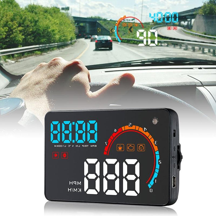 4 Inch Obd2+Gps Head Up Display Car Speed Revolving Speed Water Temp Battery Voltage Running Speed & Distance