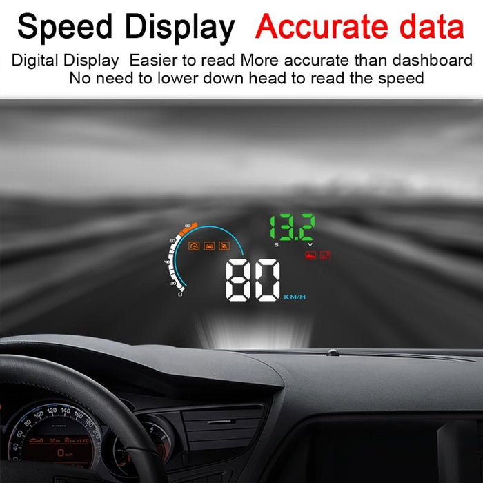 4 Inch Gps Head Up Display Speed Direction Distance Kilometres