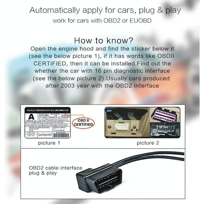 4 Inch Obd2 Head Up Display Car Speed Revolving Speed Fuel Consumption Fault Code Detection & Elimination