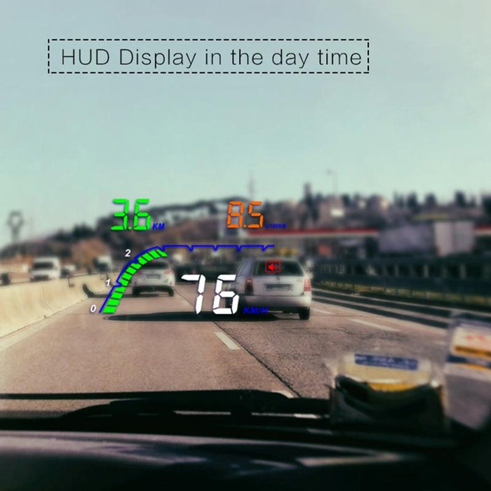 4 Inch Obd2 Head Up Display Car Speed Revolving Speed Fuel Consumption Fault Code Detection & Elimination